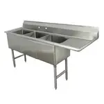 Advance Tabco , FC-3-1620-18R, Sink, (3) Three Compartment