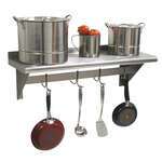 Advance Tabco , PS-12-84, Overshelf, Wall-Mounted With Pot Rack