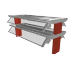 Duke Manufacturing TS580-46, Sneeze Guard, Stationary, Self-Service