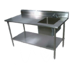 John Boos , EPT6R5-3048SSK-R, Work Table, with Prep Sink(s)
